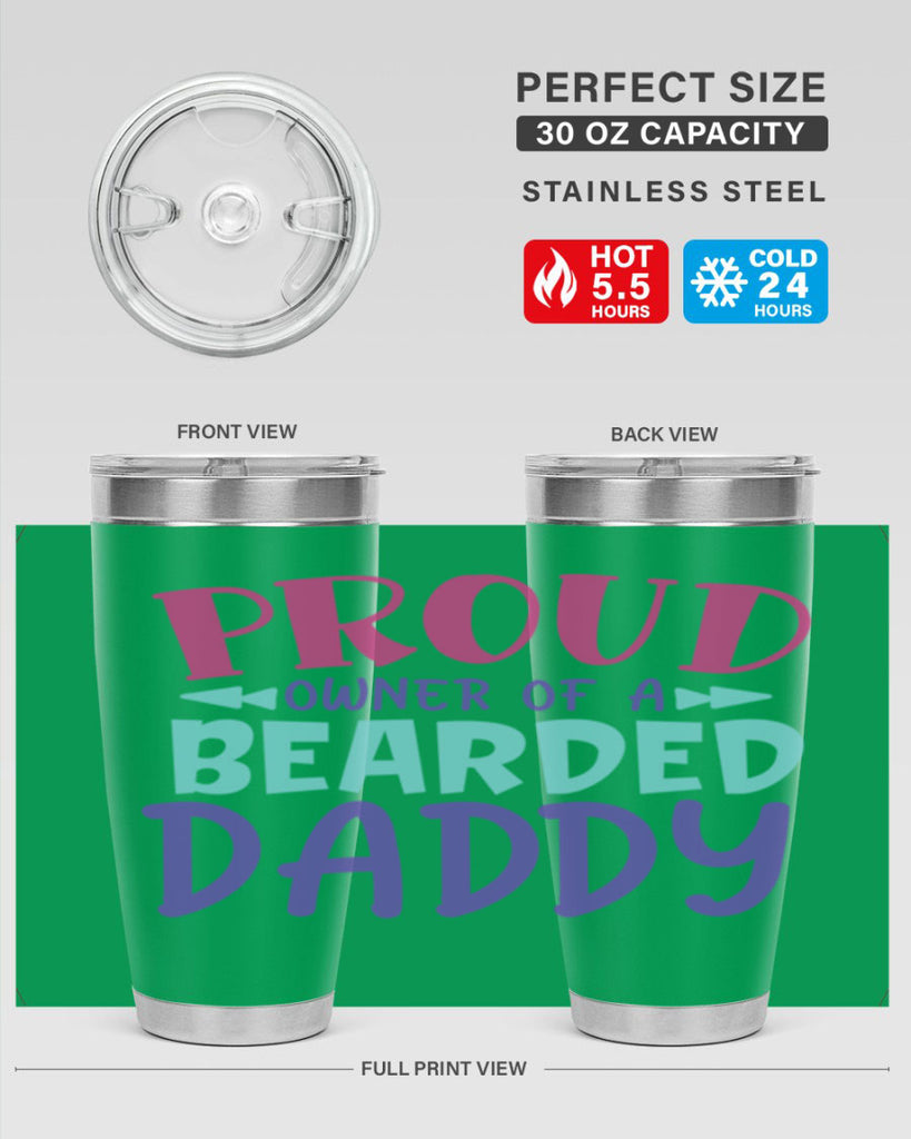 proud owner of a bearded daddy Style 202#- baby- tumbler