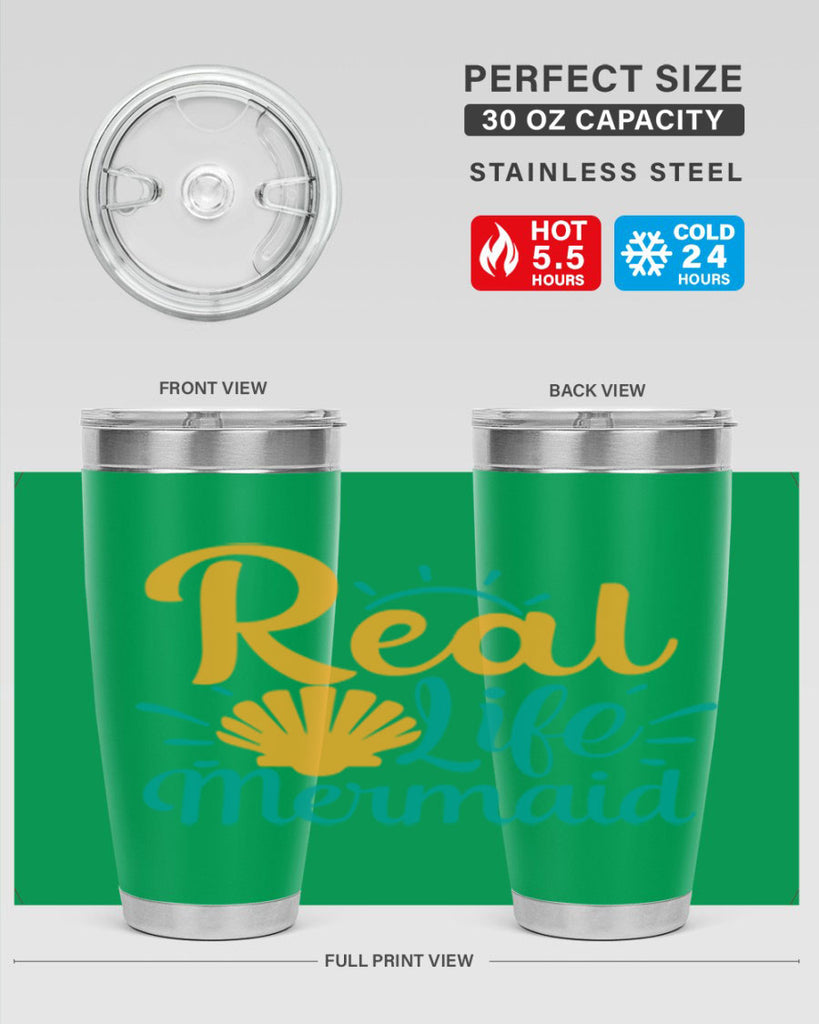 real life mermaid Style 79#- summer- Tumbler