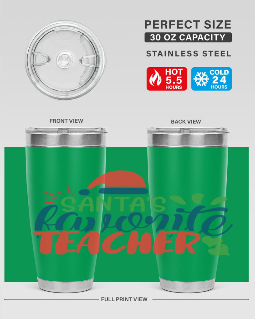 santas favorite teacher Style 151#- teacher- tumbler