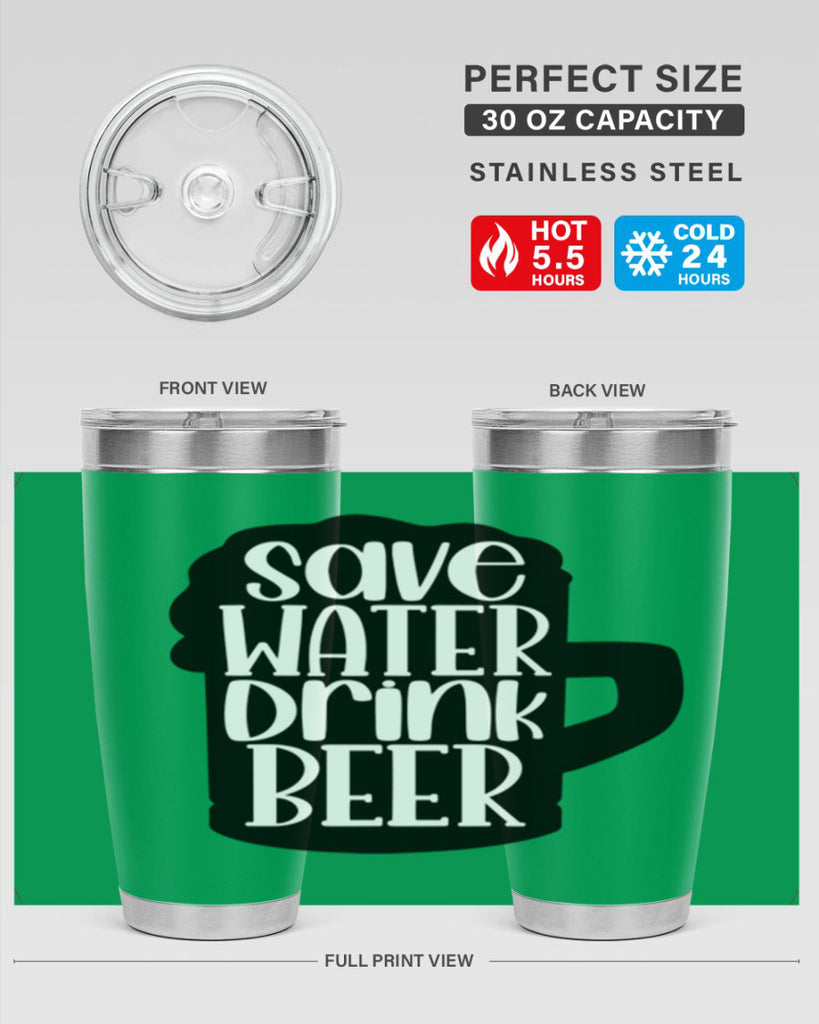 save water drink beer 23#- beer- Tumbler