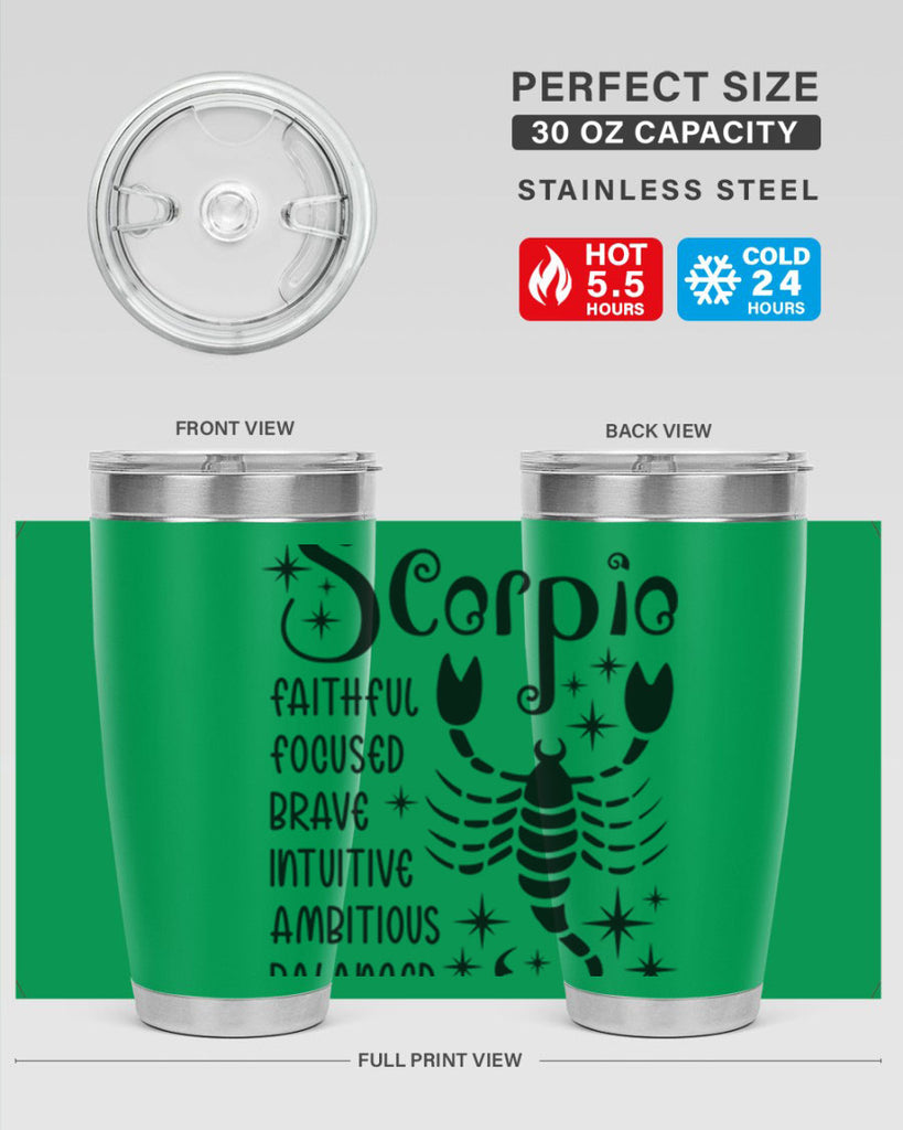 scorpio 431#- zodiac- Tumbler