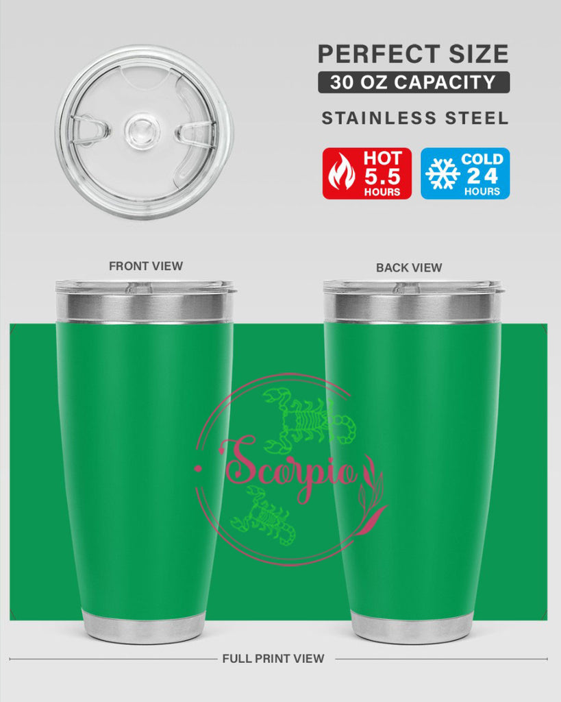 scorpio 437#- zodiac- Tumbler