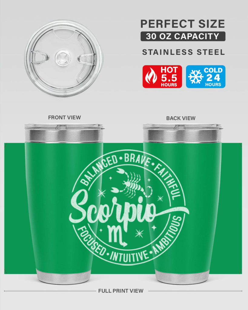 scorpio 439#- zodiac- Tumbler