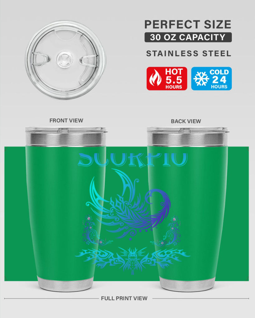 scorpio 449#- zodiac- Tumbler