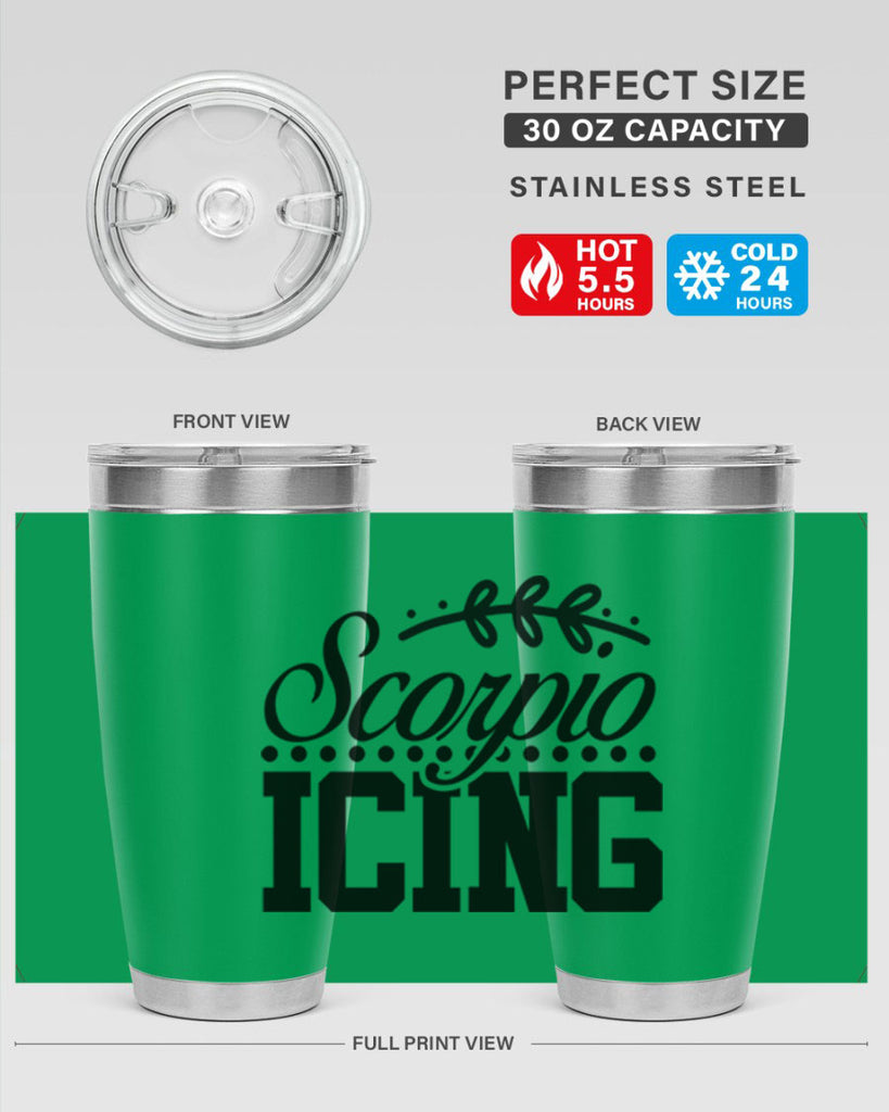 scorpio icing 442#- zodiac- Tumbler