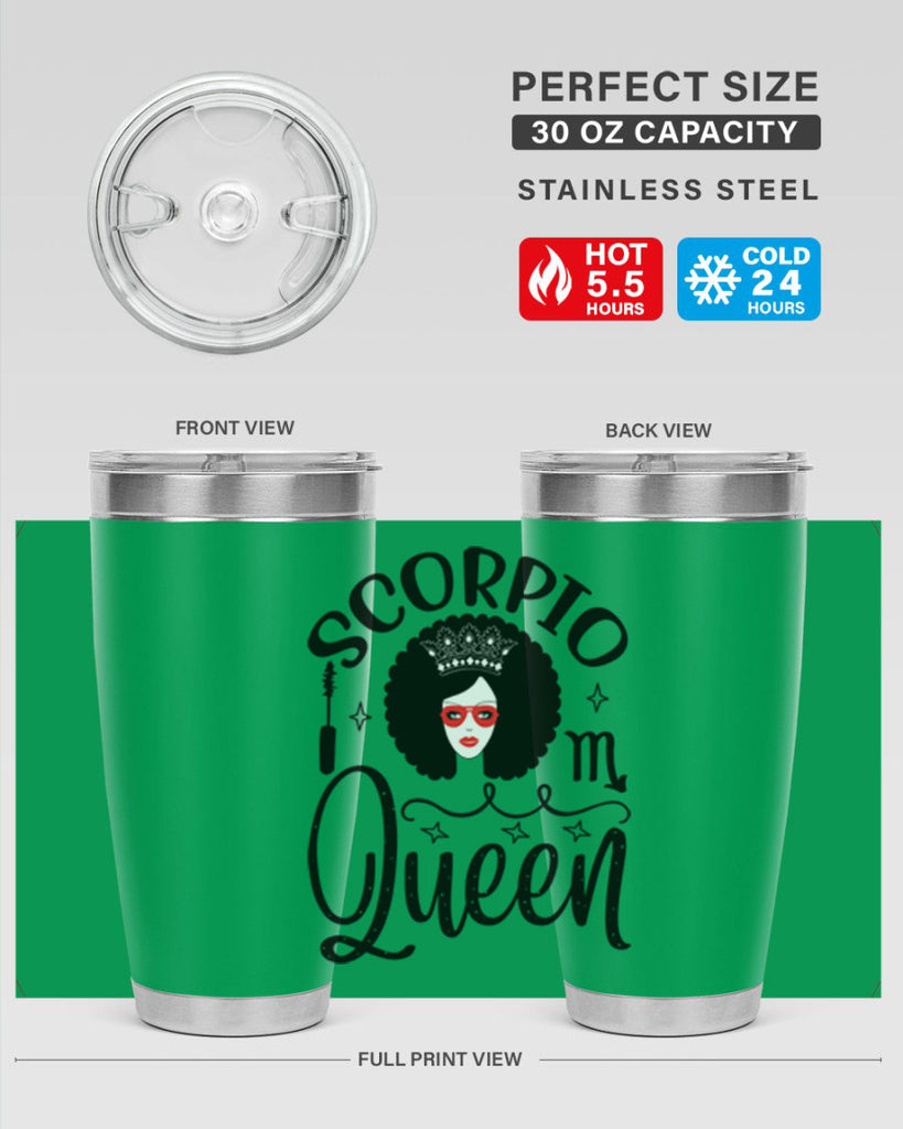 scorpio queen 448#- zodiac- Tumbler