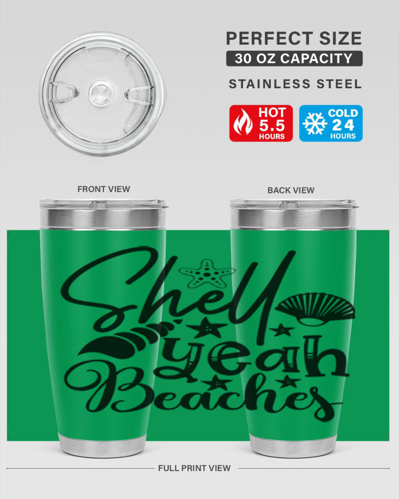 shell yeah beaches Style 75#- summer- Tumbler