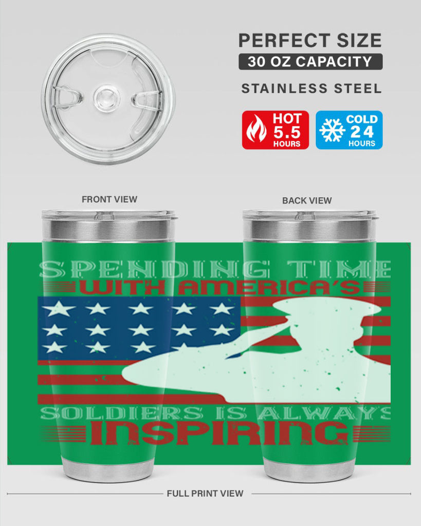 spending time with americas 90#- Veterns Day- Tumbler