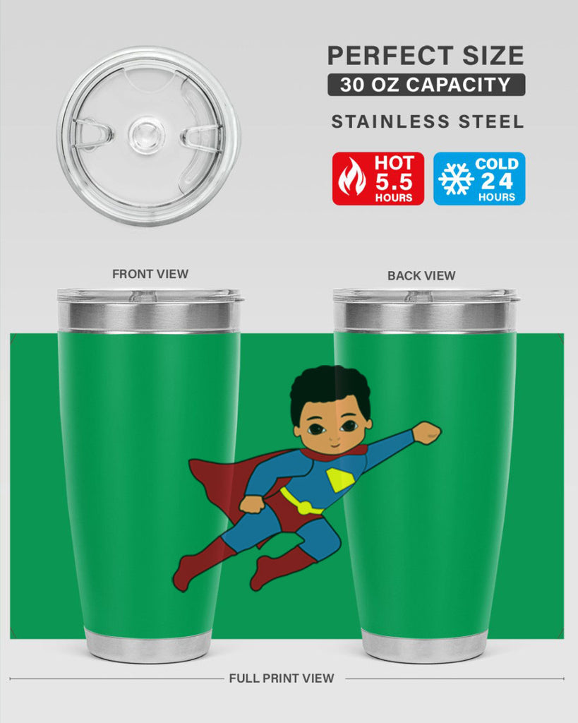super kid 15#- black men - boys- tumbler