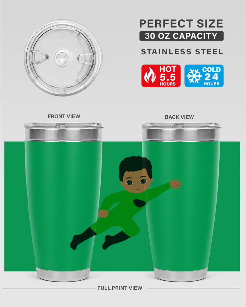 super kid 6#- black men - boys- tumbler