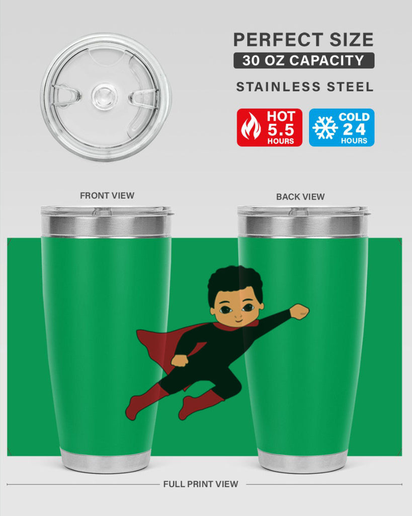 super kid 9#- black men - boys- tumbler