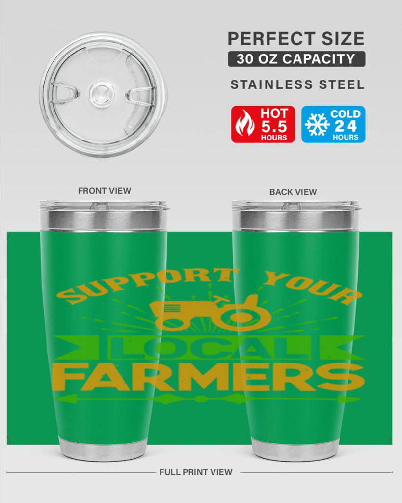 support your local farmers 35#- farming and gardening- Tumbler