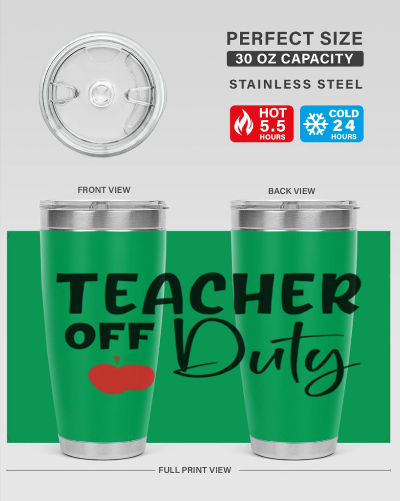 teacher off duty Style 140#- teacher- tumbler