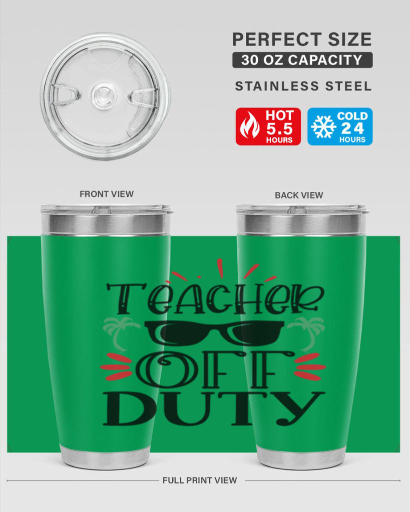teacher off duty Style 204#- teacher- tumbler