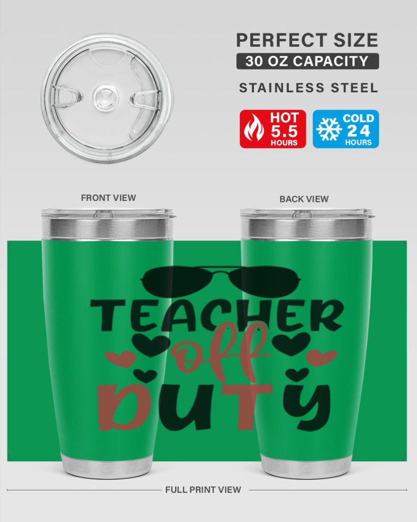 teacher off duty Style 205#- teacher- tumbler