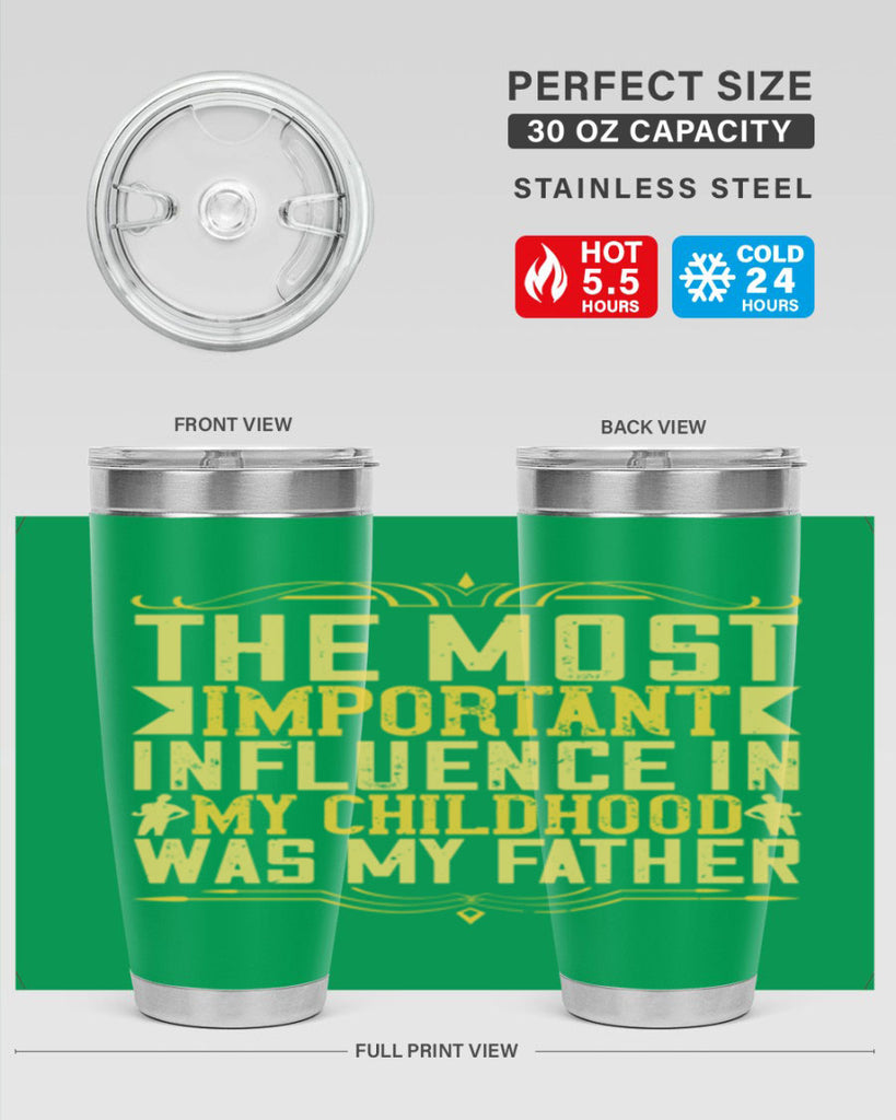 the most important influence in my childhood was my father 16#- Parents Day- Tumbler