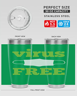 virus free Style 20#- corona virus- Tumbler