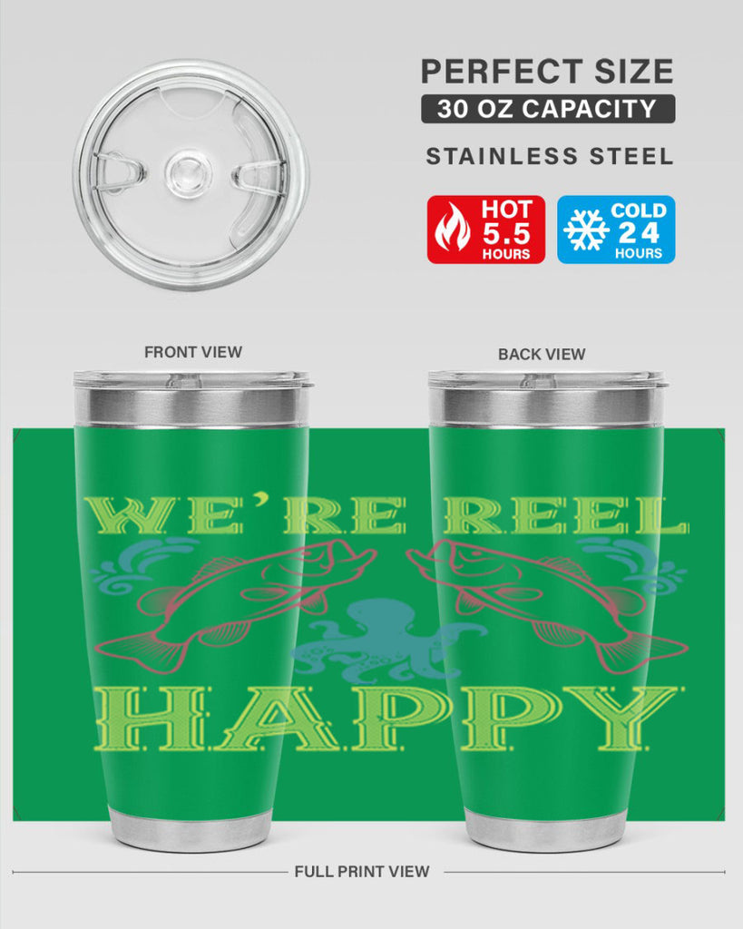 we’re reel happy 233#- fishing- Tumbler