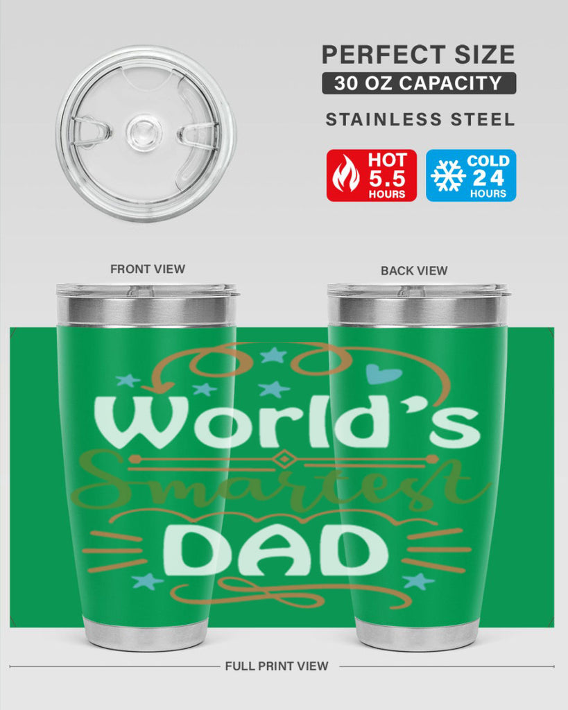 world’s smartest dad 2#- fathers day- Tumbler