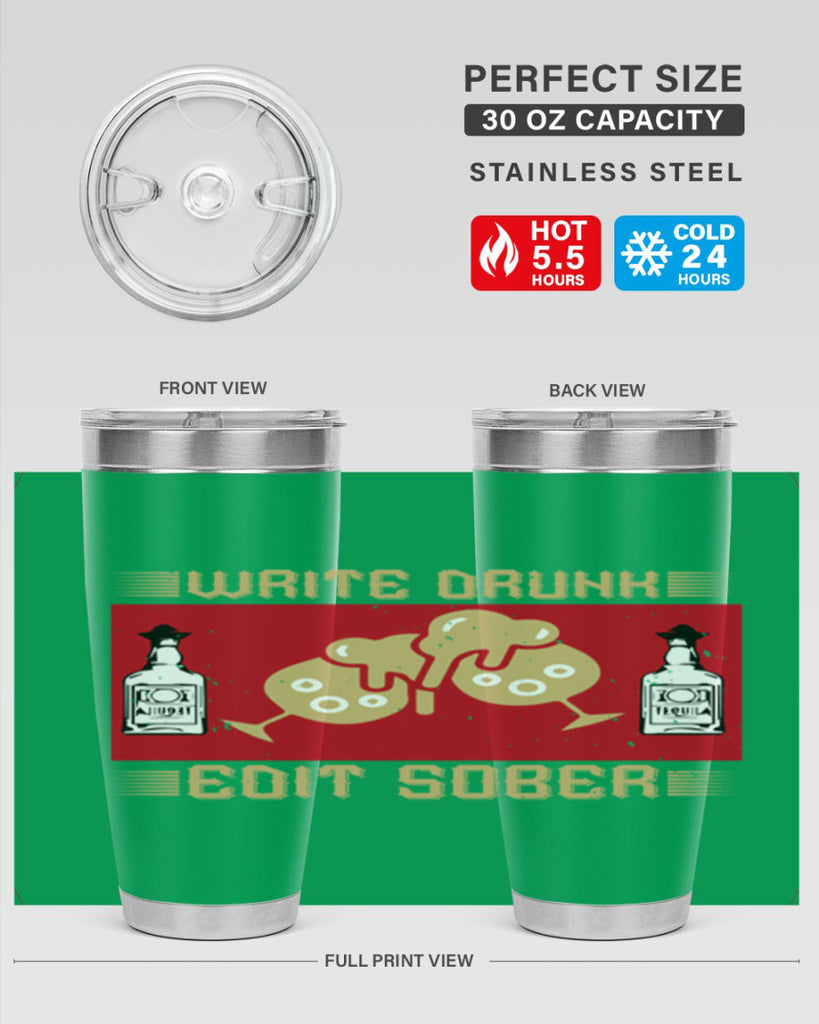 write drunk edit sober 14#- drinking- Tumbler