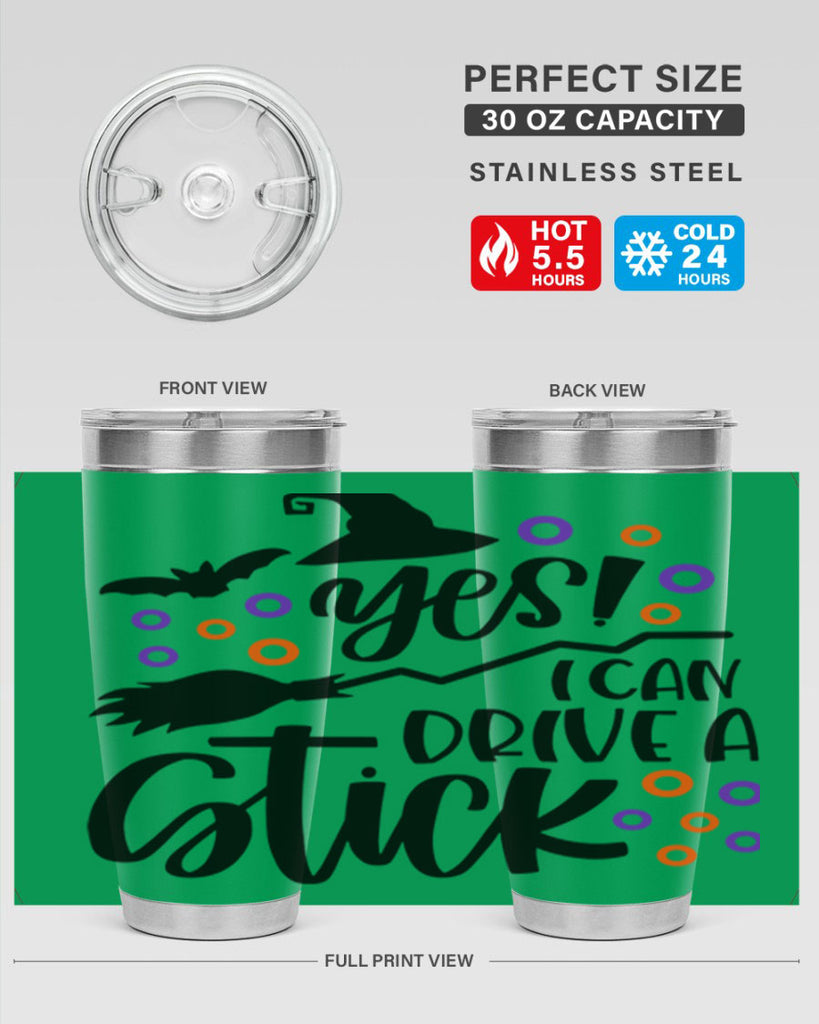yes i can drive a stick 3#- halloween- Tumbler