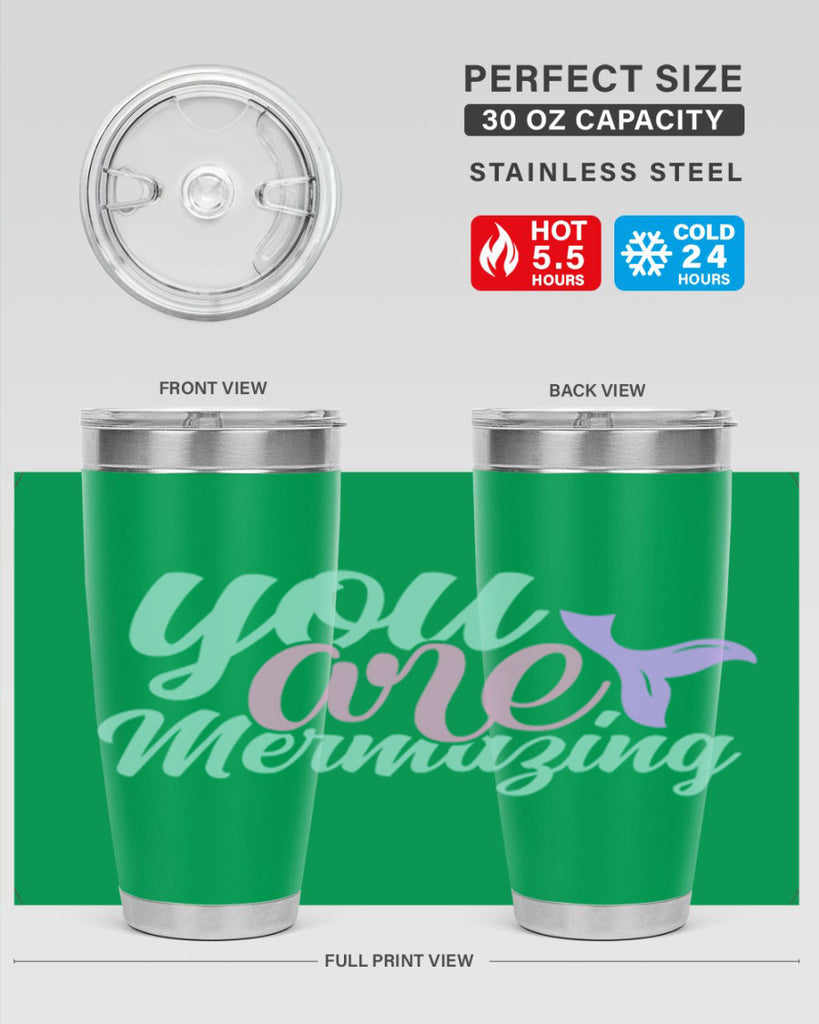 you are mermazing 9#- mermaid- Tumbler