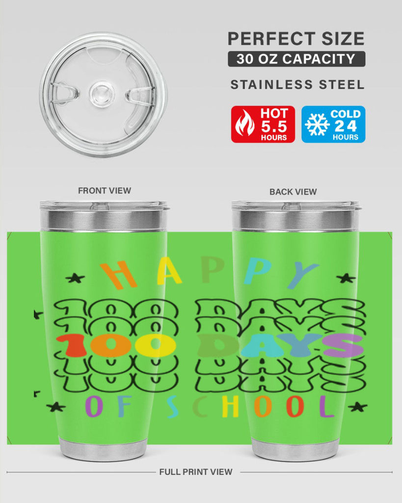 100 days of school Sublimation 33#- 100 days of school- Tumbler