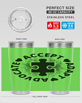 Accept Style 41#- autism- Tumbler