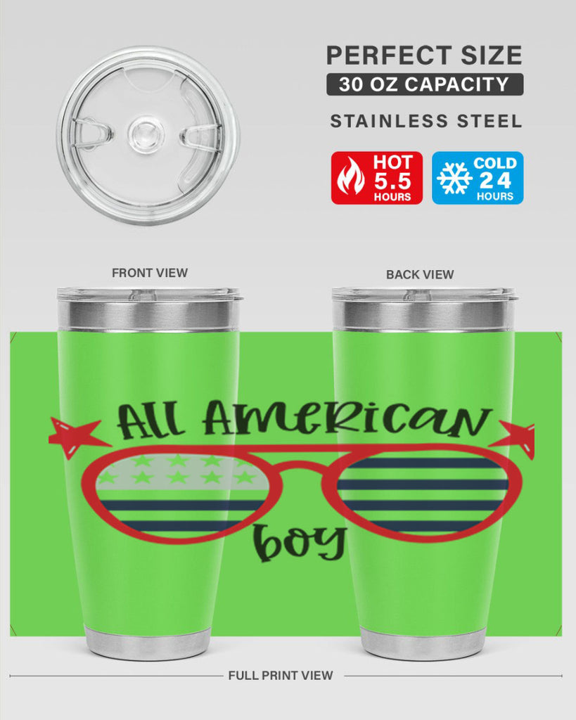 All American Boy Style 141#- Fourt Of July- Tumbler