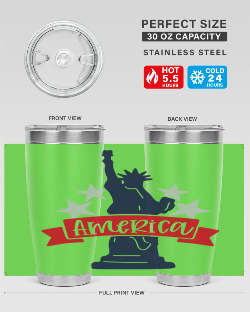 America Style 145#- Fourt Of July- Tumbler