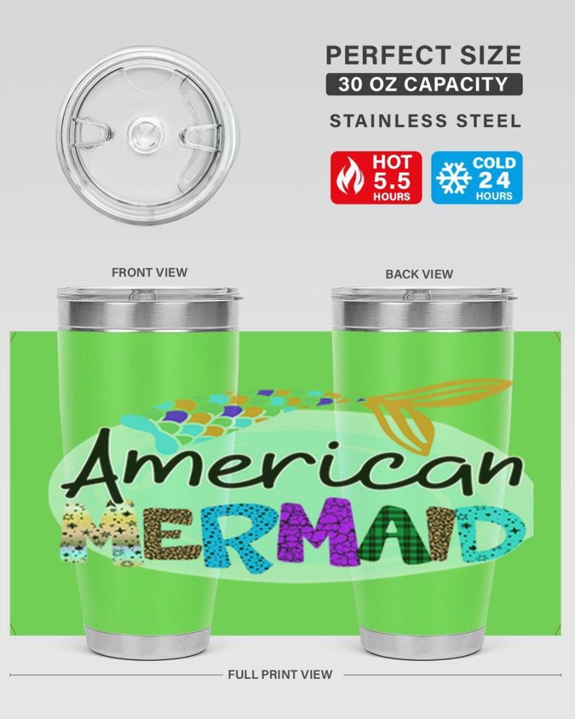 American Mermaid 14#- mermaid- Tumbler