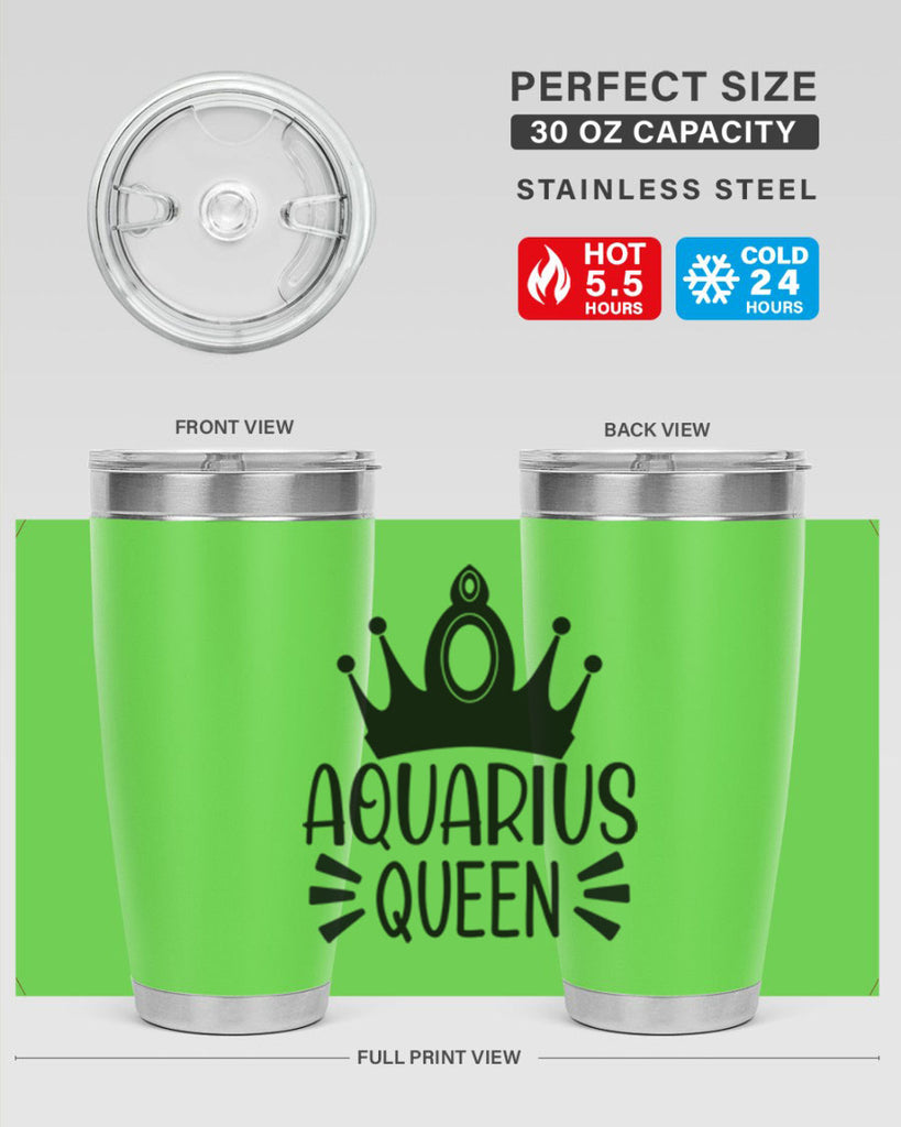 Aquarius queen 73#- zodiac- Tumbler