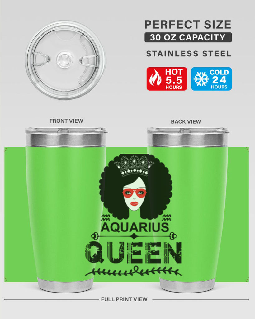 Aquarius queen 75#- zodiac- Tumbler