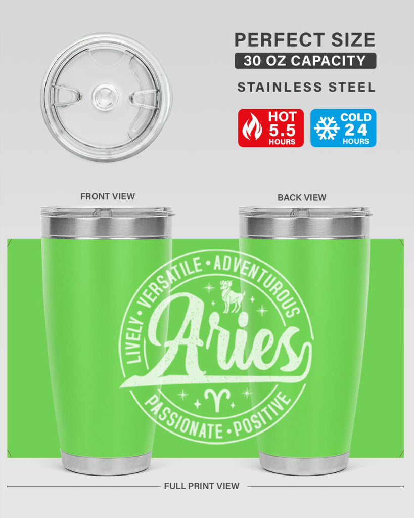 Aries 103#- zodiac- Tumbler
