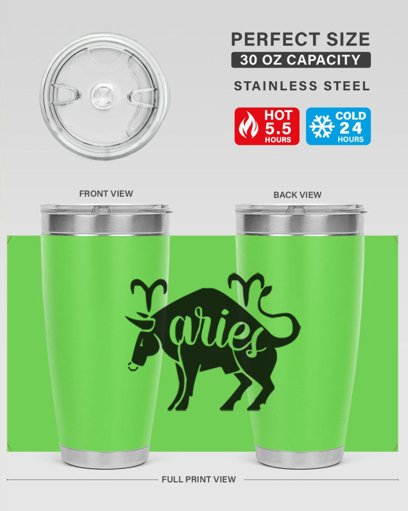 Aries 104#- zodiac- Tumbler