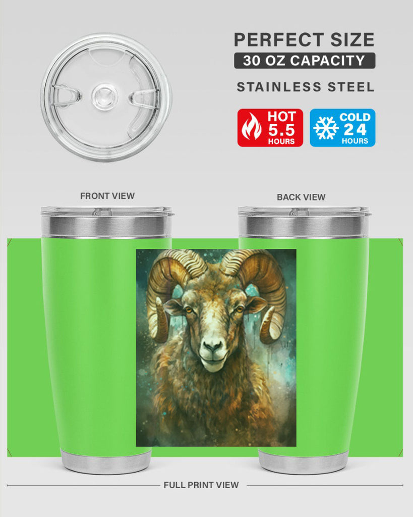 Aries 54#- zodiac- Tumbler