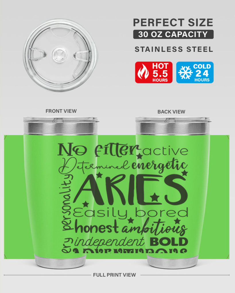 Aries 564#- zodiac- Tumbler