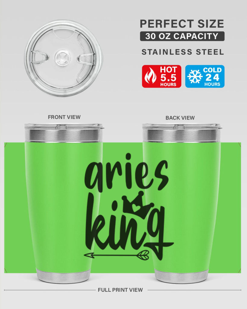 Aries king 108#- zodiac- Tumbler