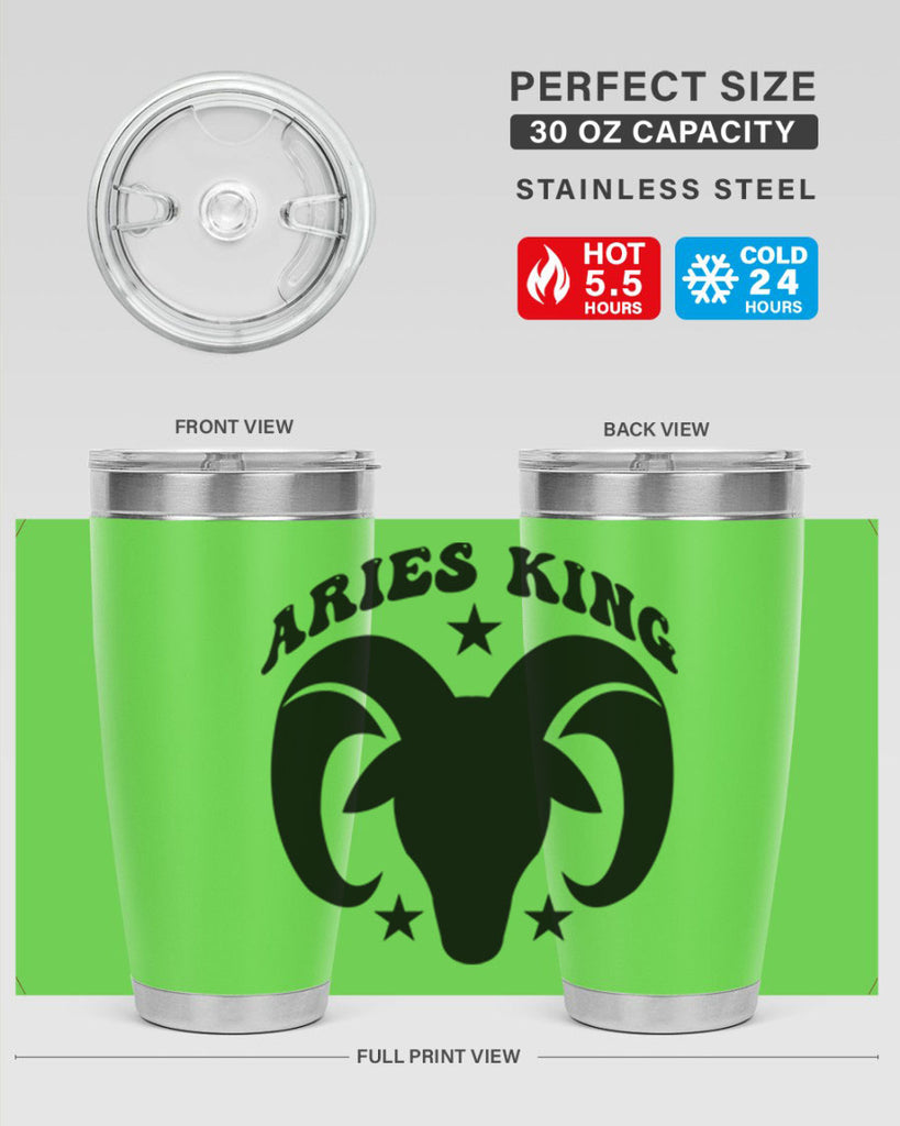 Aries king 110#- zodiac- Tumbler