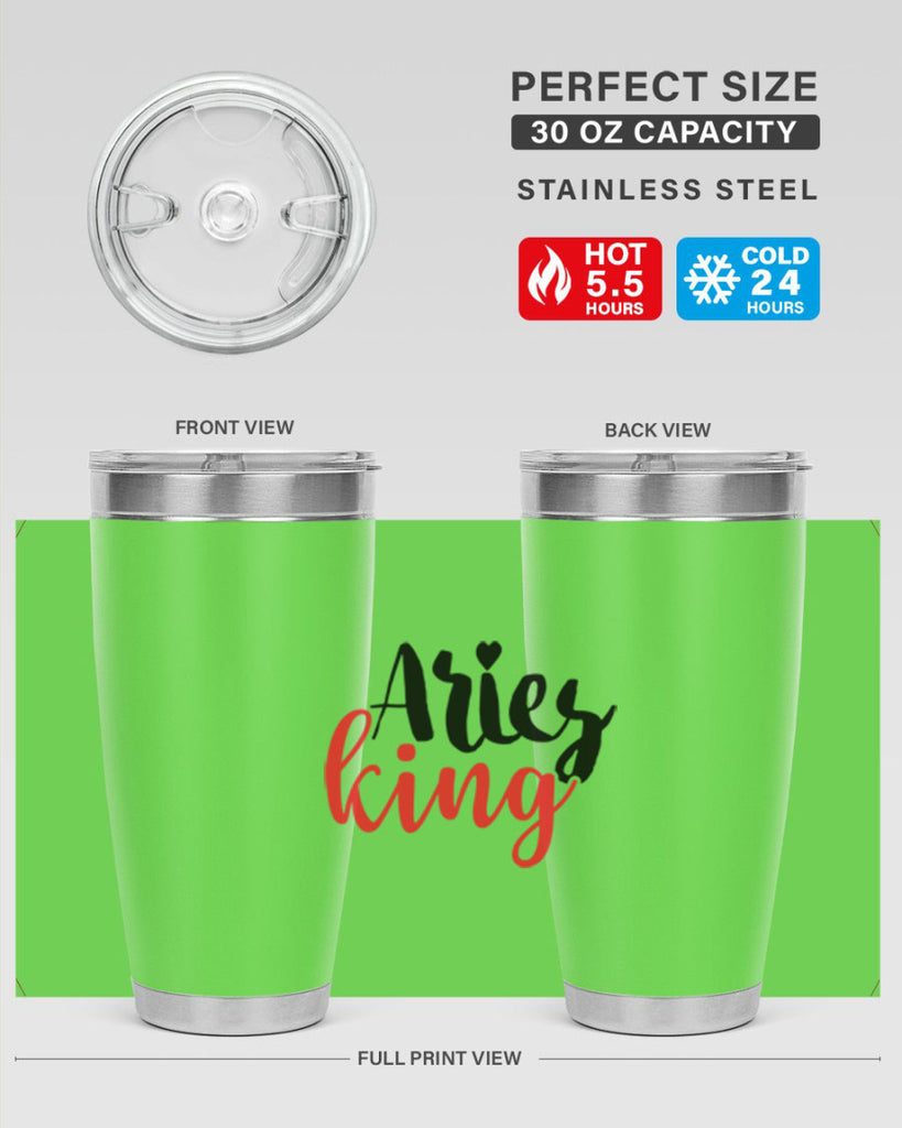 Aries king 96#- zodiac- Tumbler