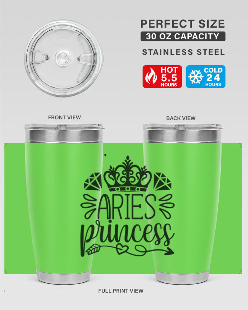Aries princess 114#- zodiac- Tumbler