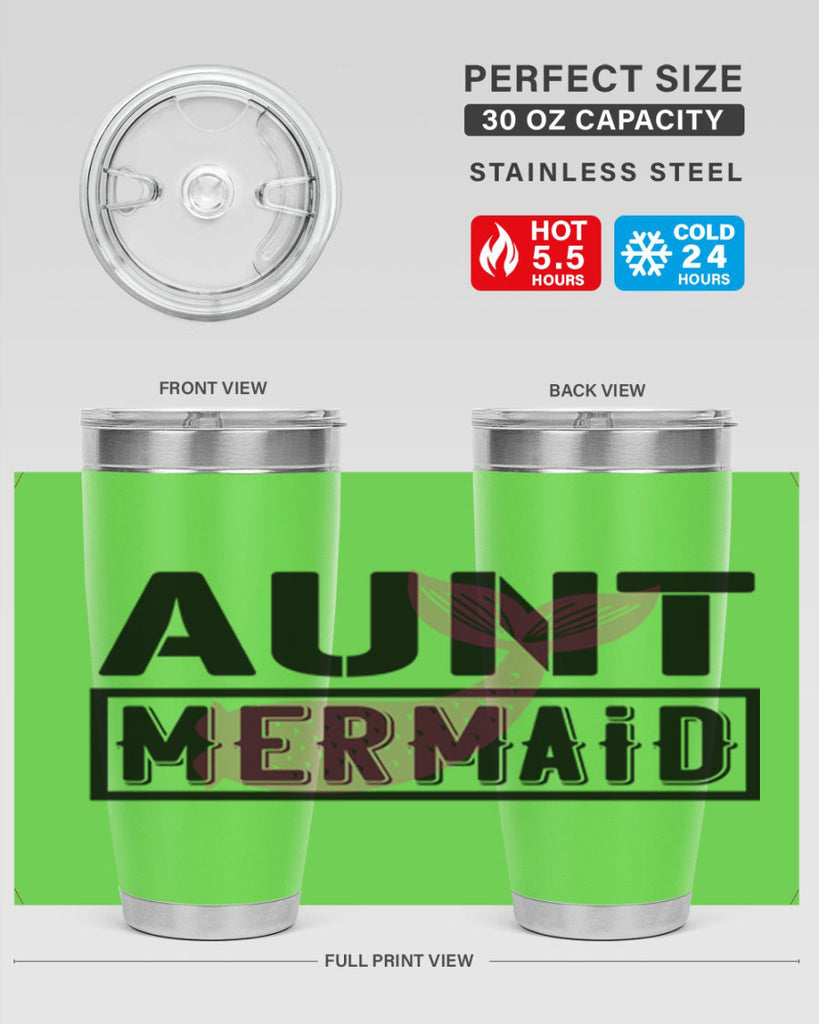 Aunt mermaid 17#- mermaid- Tumbler