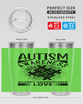 Autism awareness Style 43#- autism- Tumbler