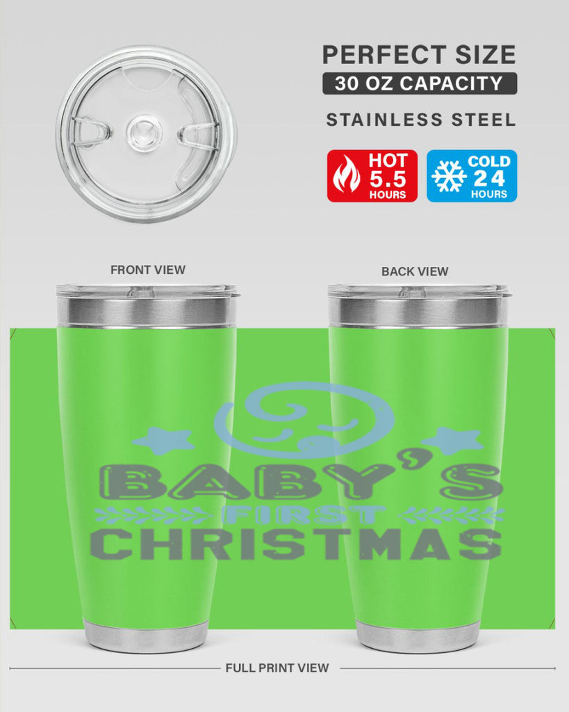 Baby First Christmas Style 2#- baby shower- tumbler