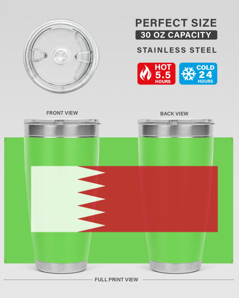 Bahrain 185#- world flags- Tumbler