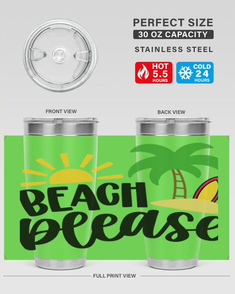 Beach Please Style 51#- summer- Tumbler