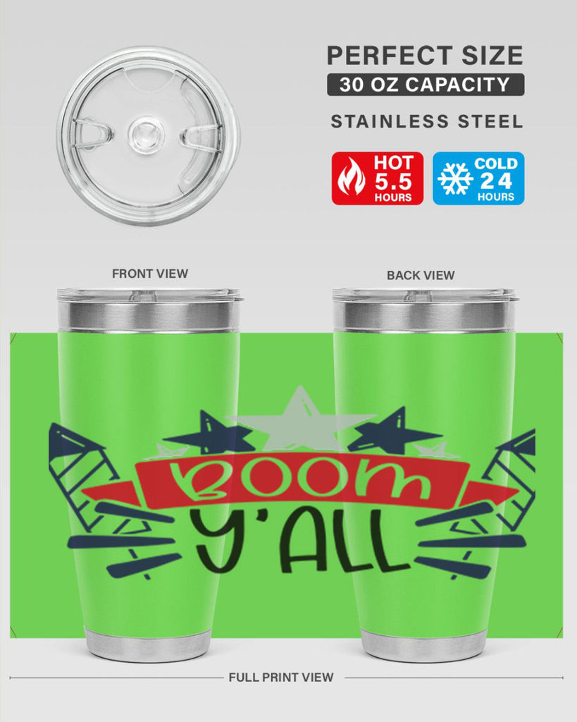 Boom Yall Style 146#- Fourt Of July- Tumbler