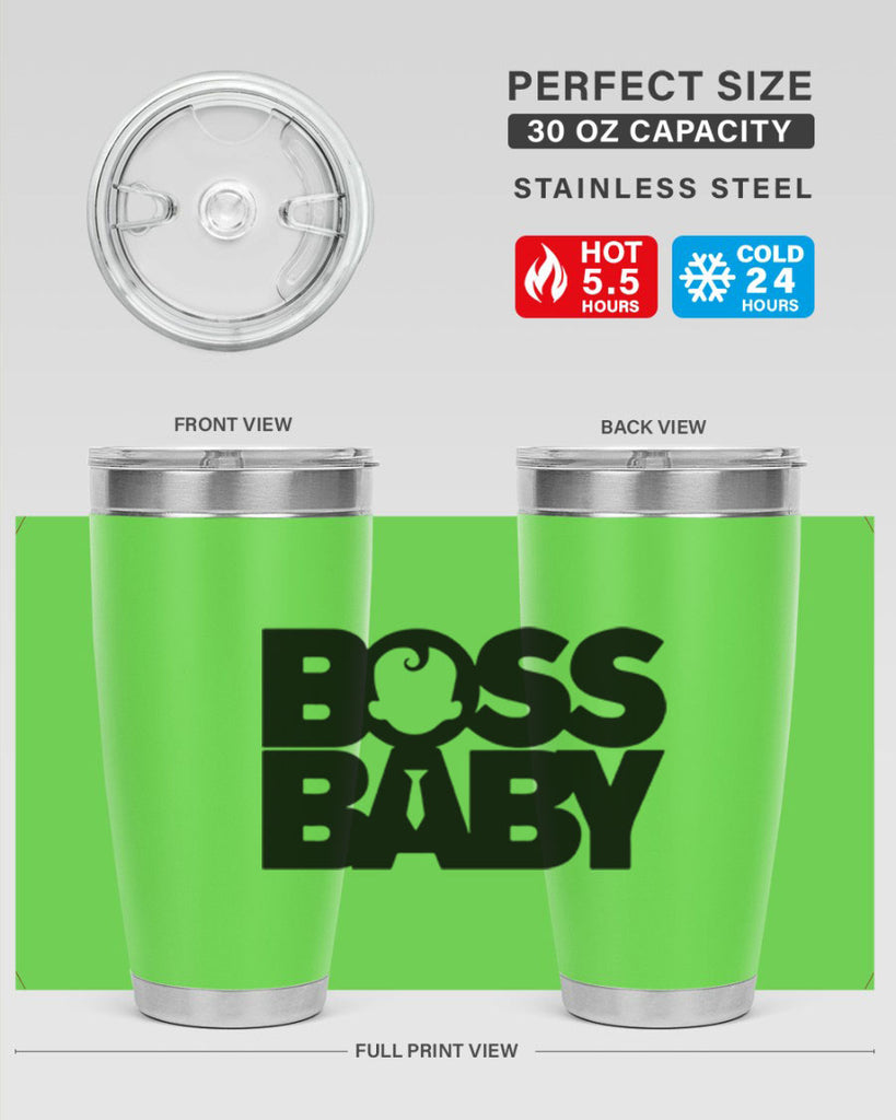 Boss Baby On Board 1#- black words phrases- Cotton Tank