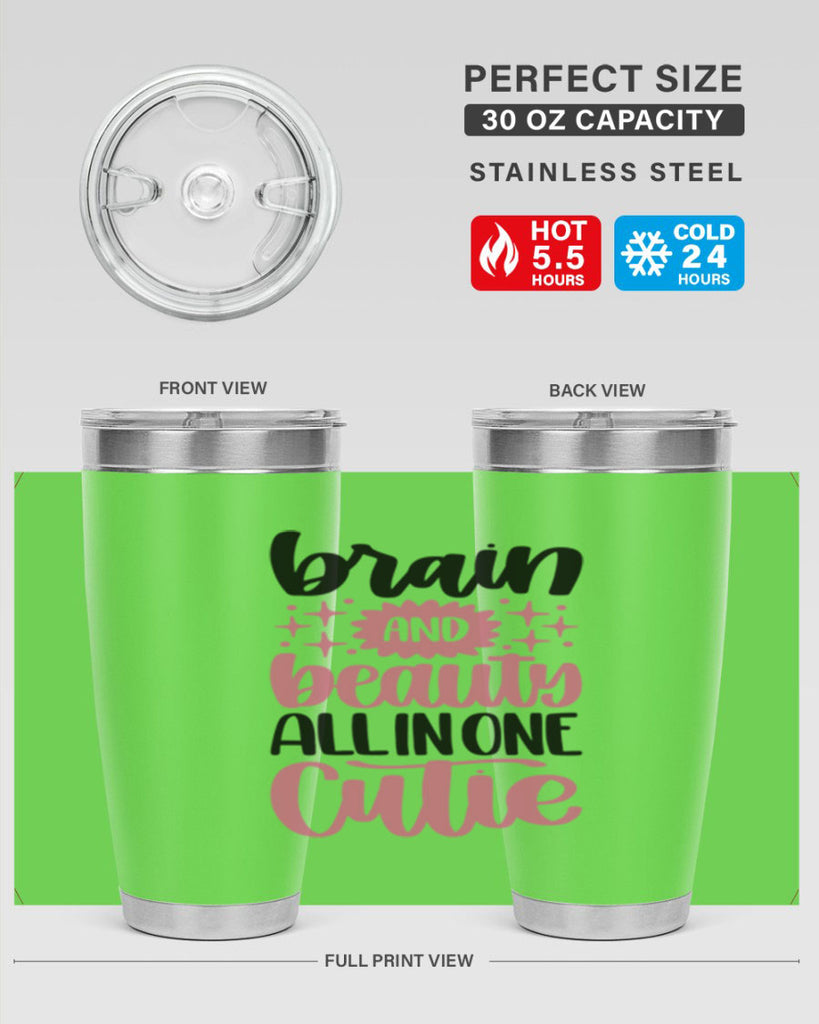 Brain And Beauty All In One Style 126#- make up- Tumbler