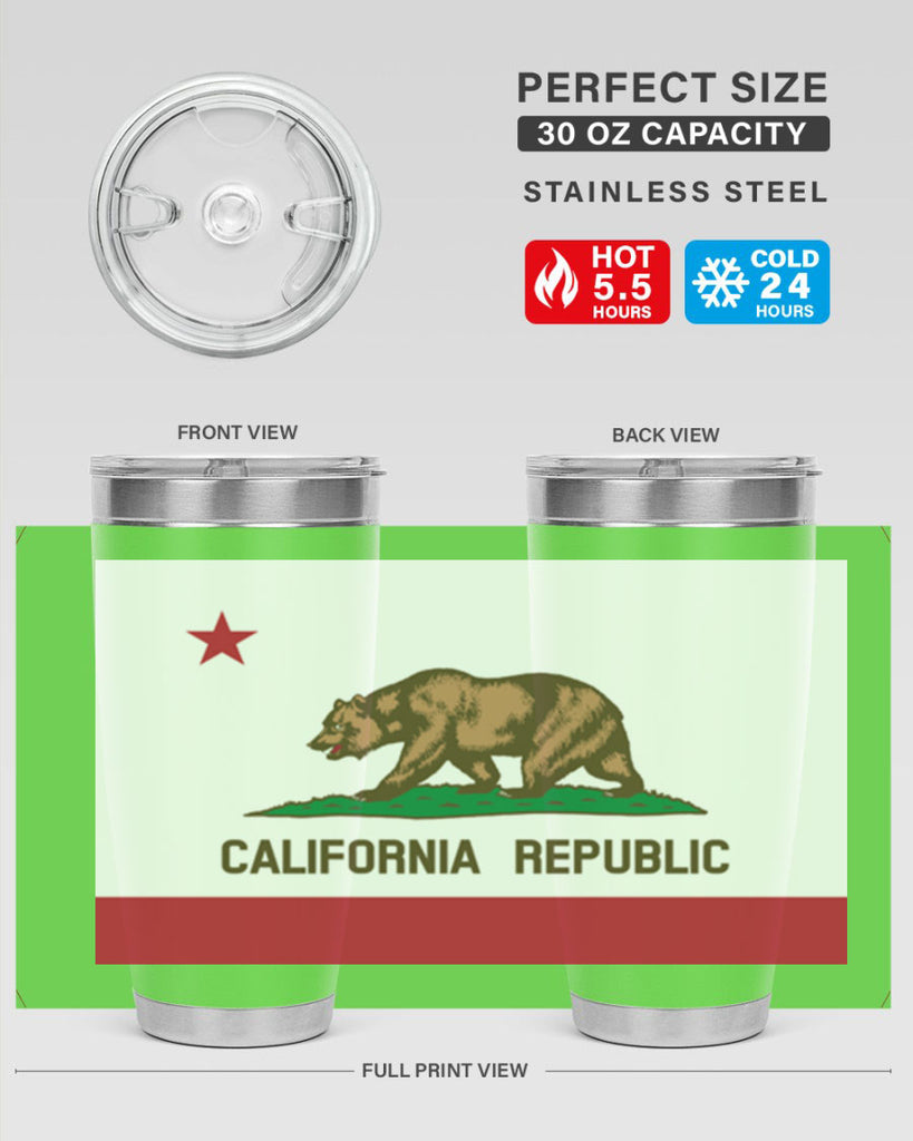 California 47#- Us Flags- Tumbler